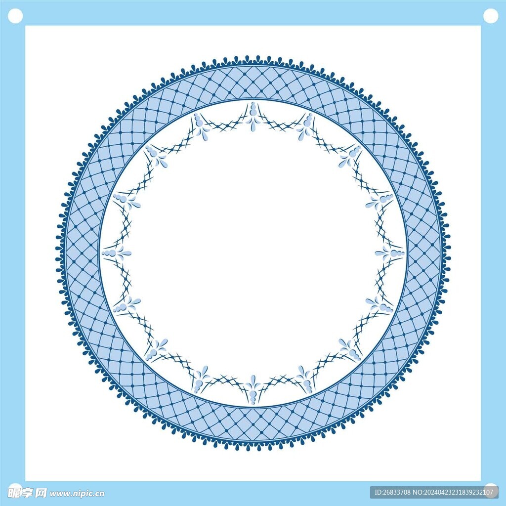 矢量盘子花纹图片素材