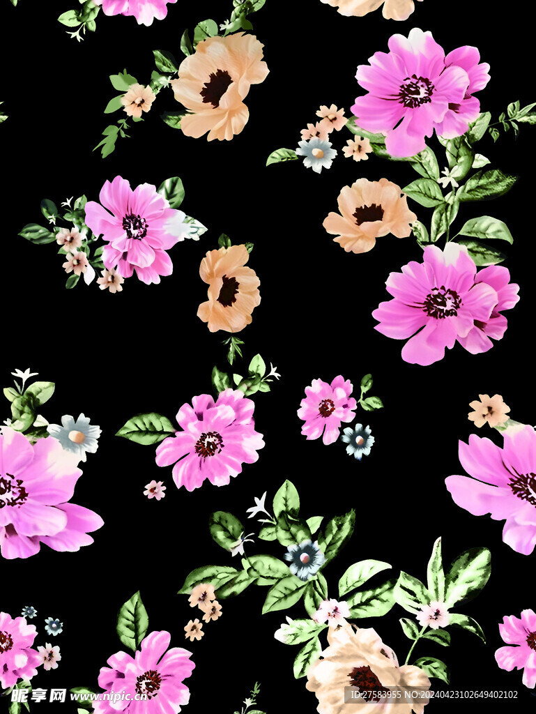 手绘花