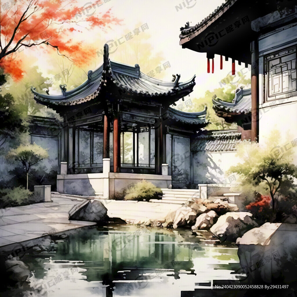 庭院  线条