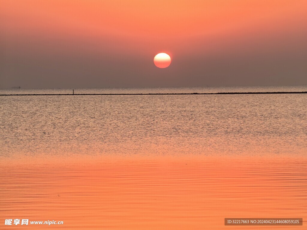 太湖的日落