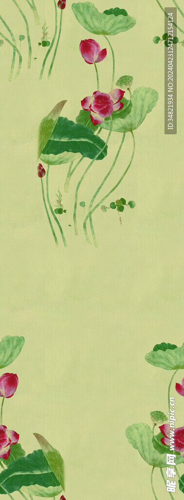 国画荷花