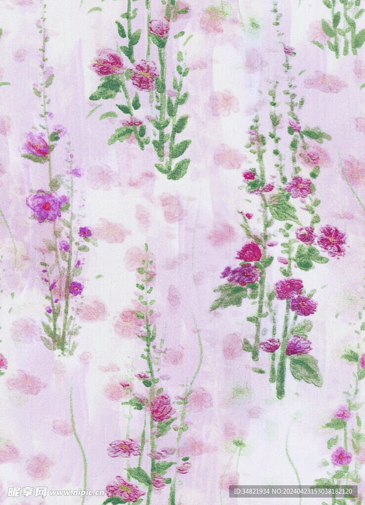 粉色巴黎花