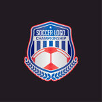 足球创意图形标志设计