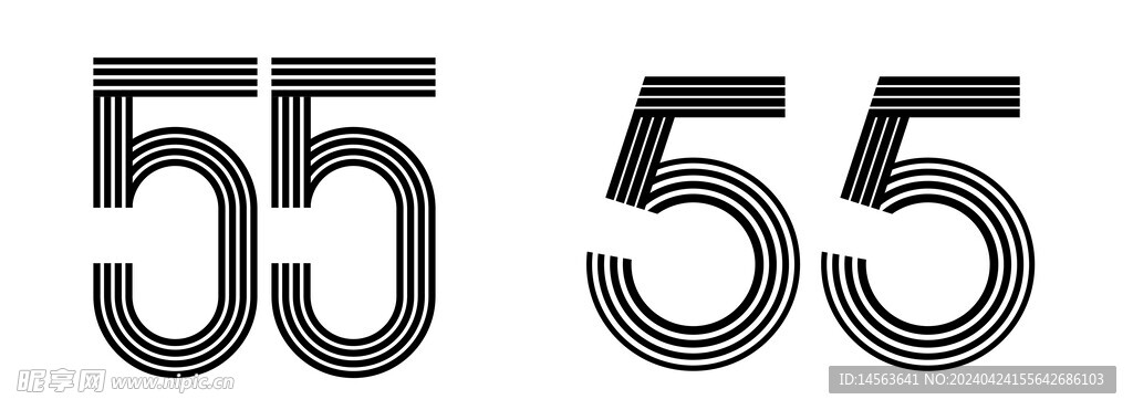 55 数字 