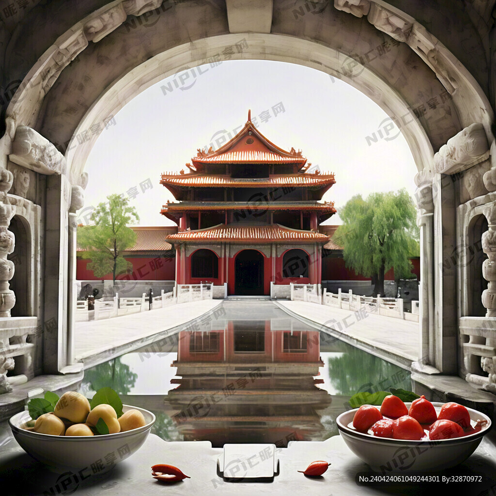 老北京小吊梨汤 白色背景