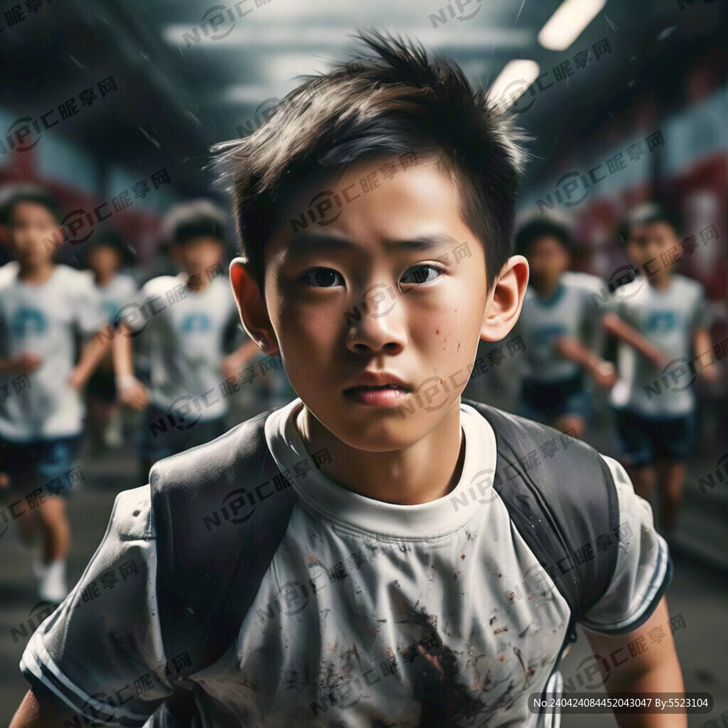 奔跑中的少年