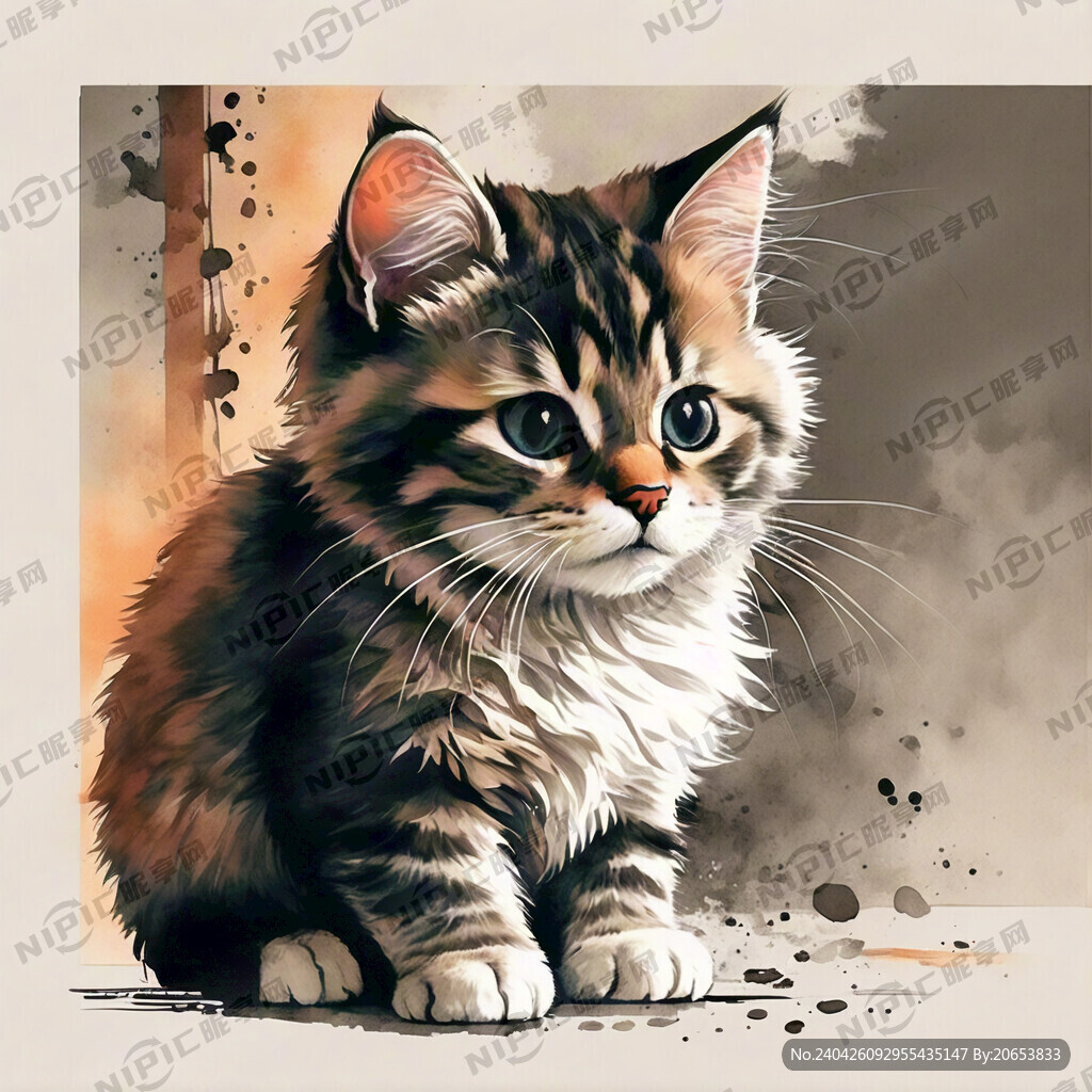 卡通猫造型 中国风 喜庆吉祥