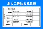 危大工程验收标识牌