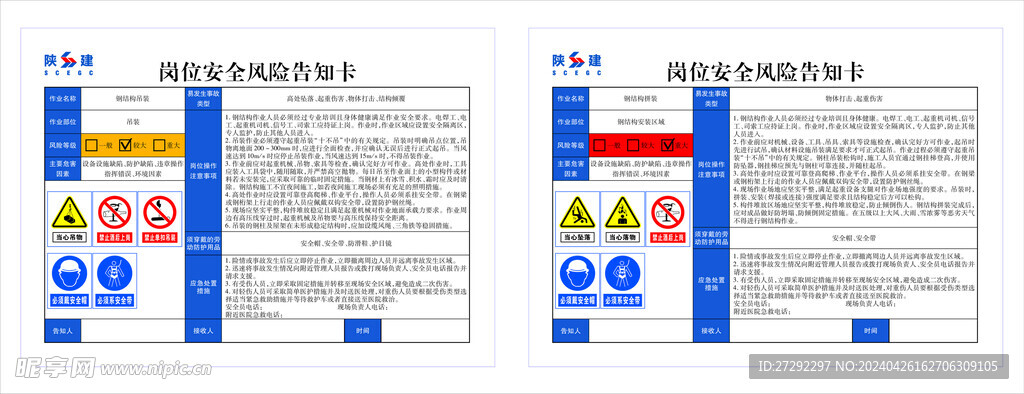 岗位安全风险告知卡