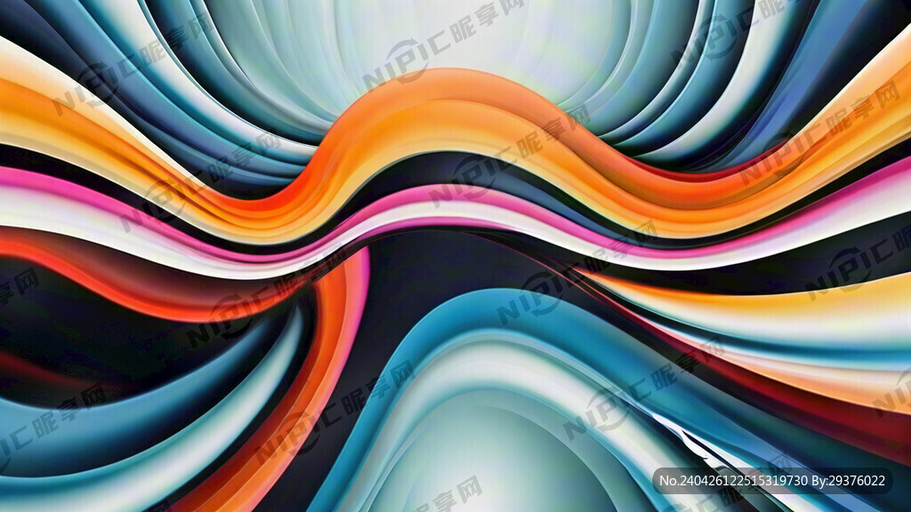 纯色背景 波浪色块