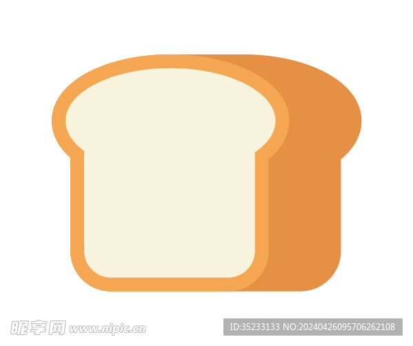 吐司面包矢量图