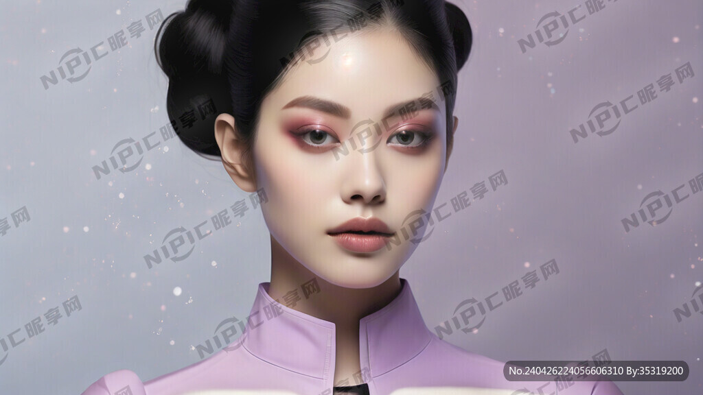 医美 简约 淡紫色