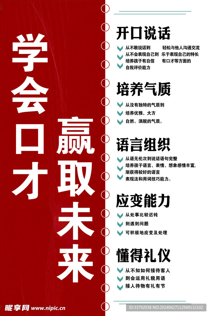 口才海报