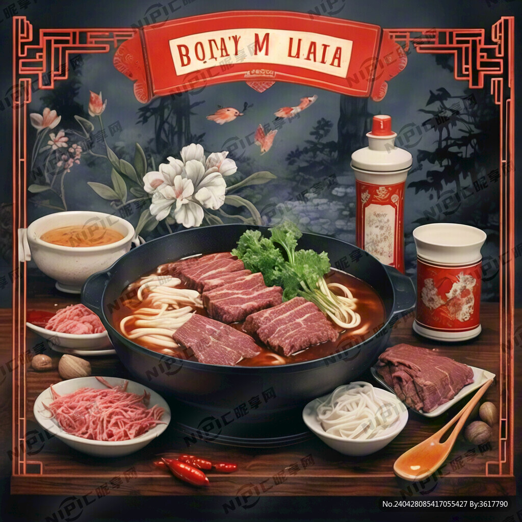 牛肉火锅店菜单