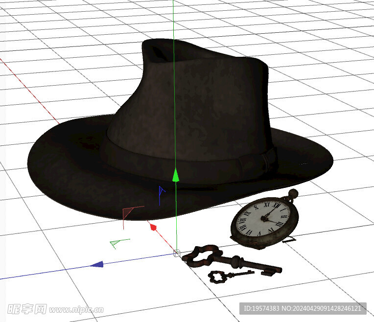 C4D模型 帽子