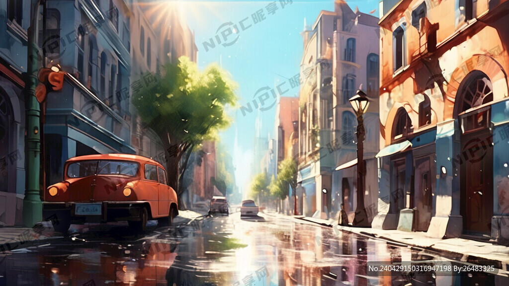 晶莹剔透 浪漫色调 街景