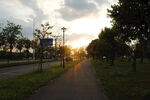 道路黄昏
