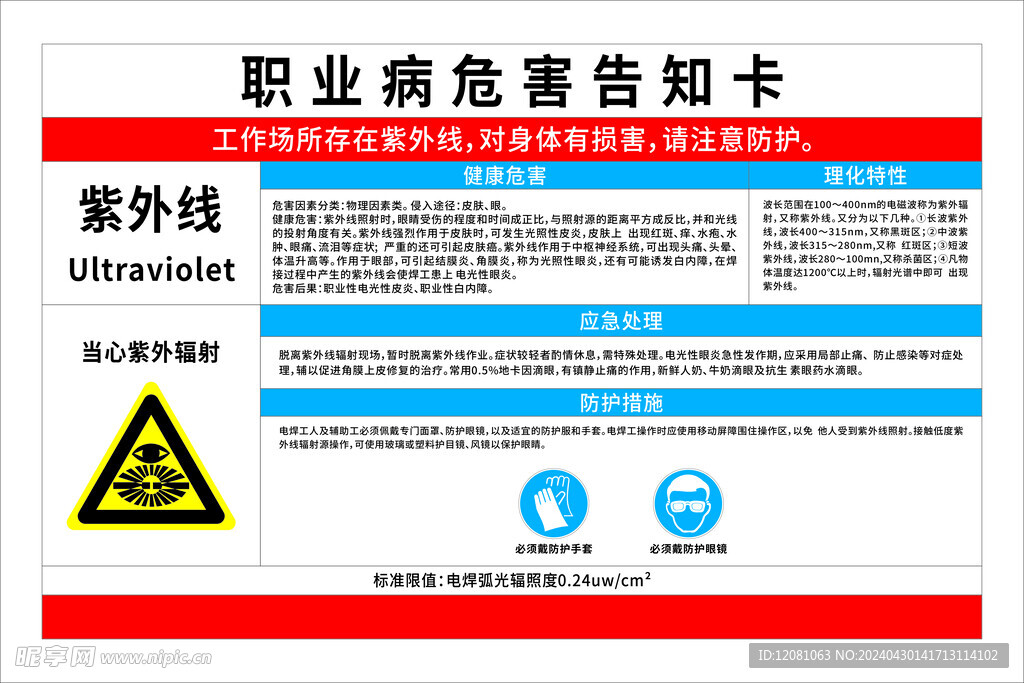 职业危害告知卡