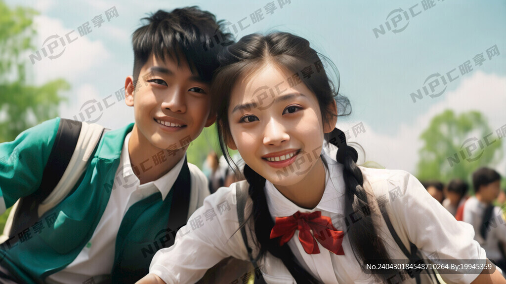 青少年春游活动现场背景