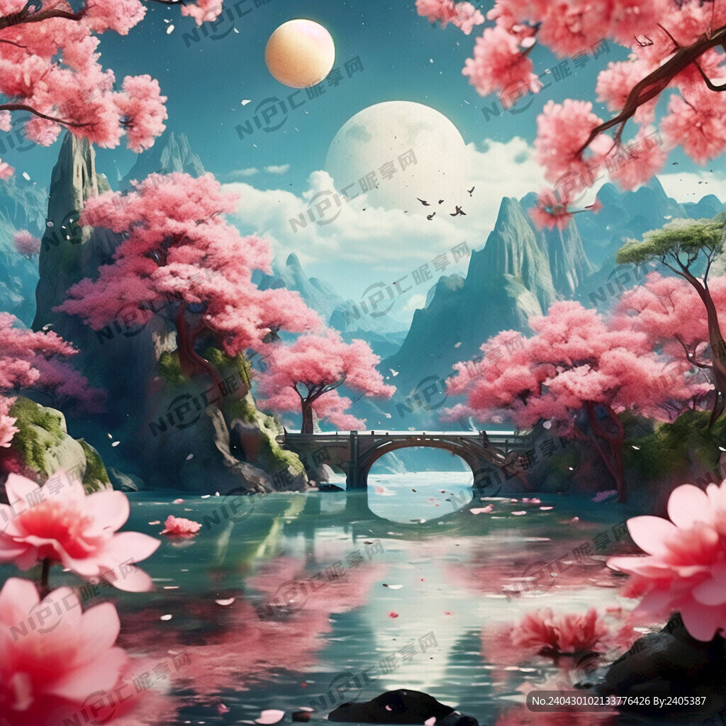 游戏梦幻唯美新中式风景 超高清