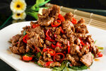 青椒炒肉美食