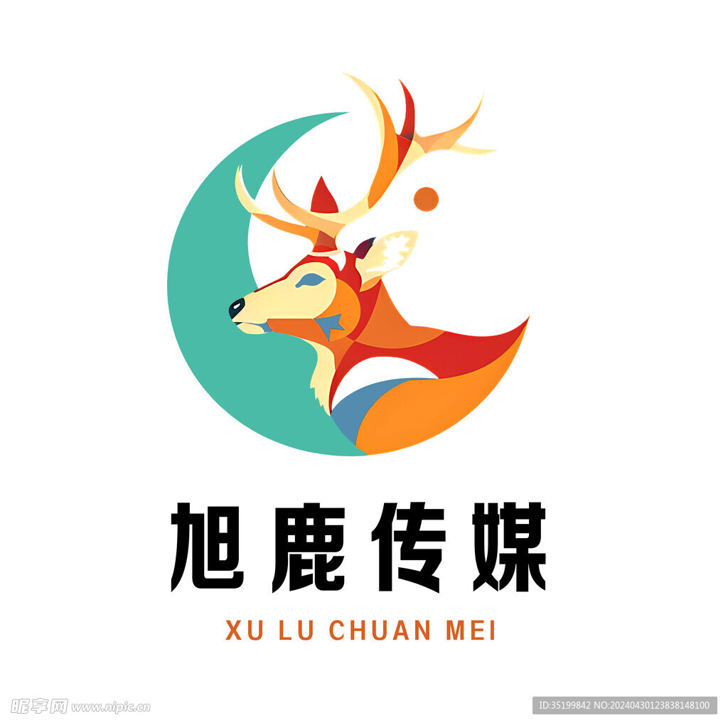 鹿元素logo