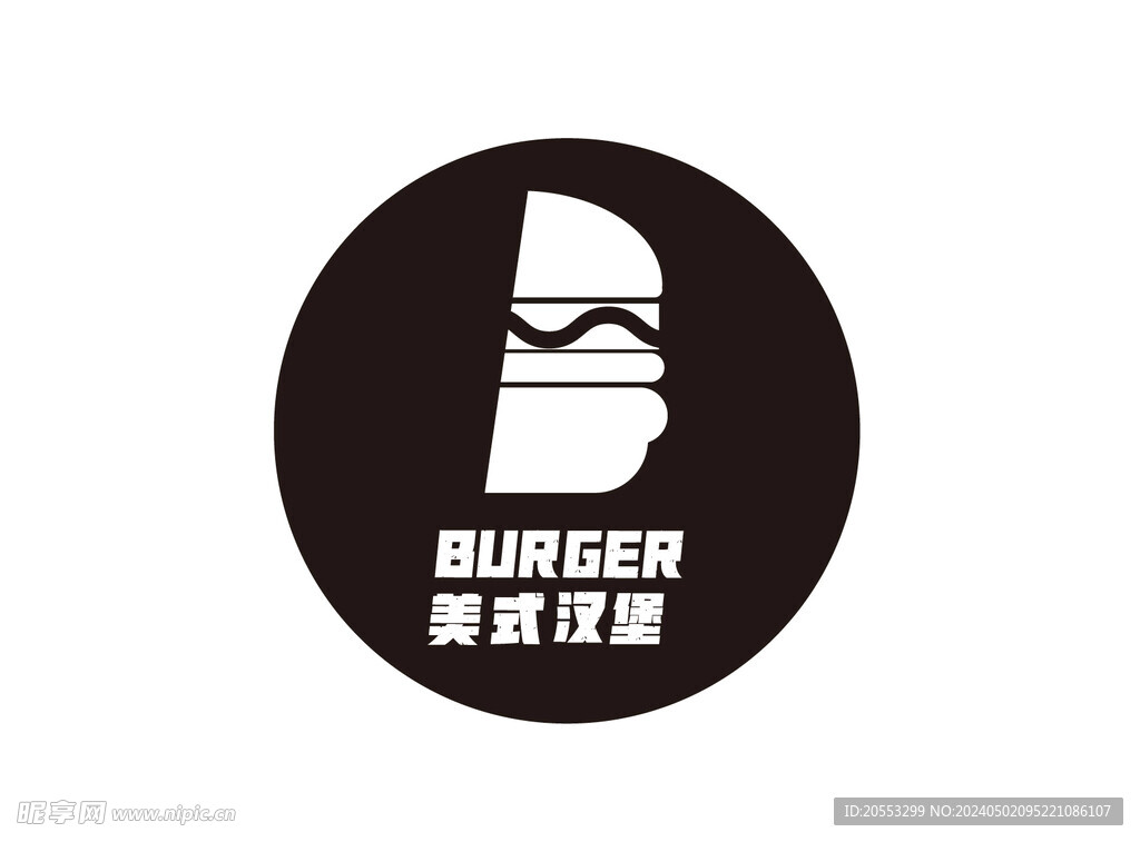 美式汉堡logo