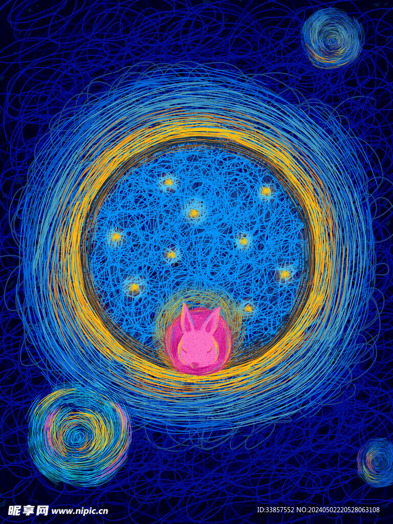 梦幻风景插画         