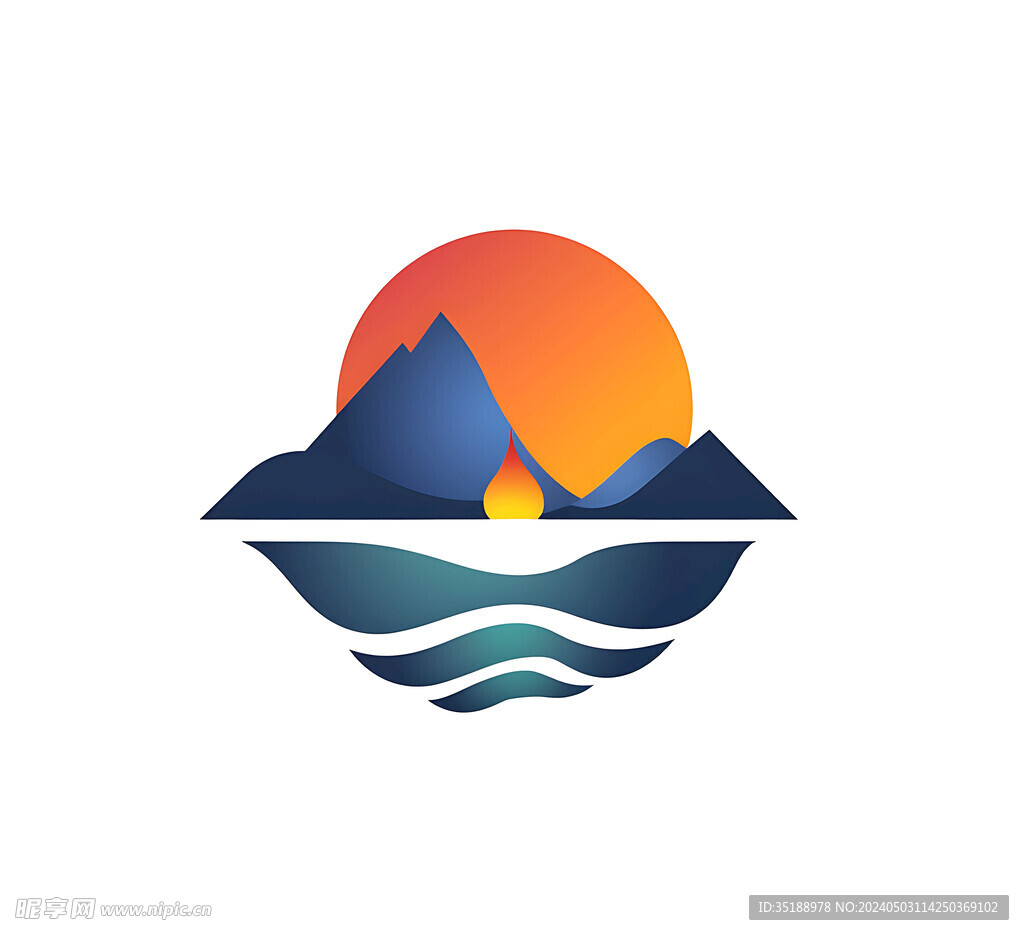 山太阳元素logo
