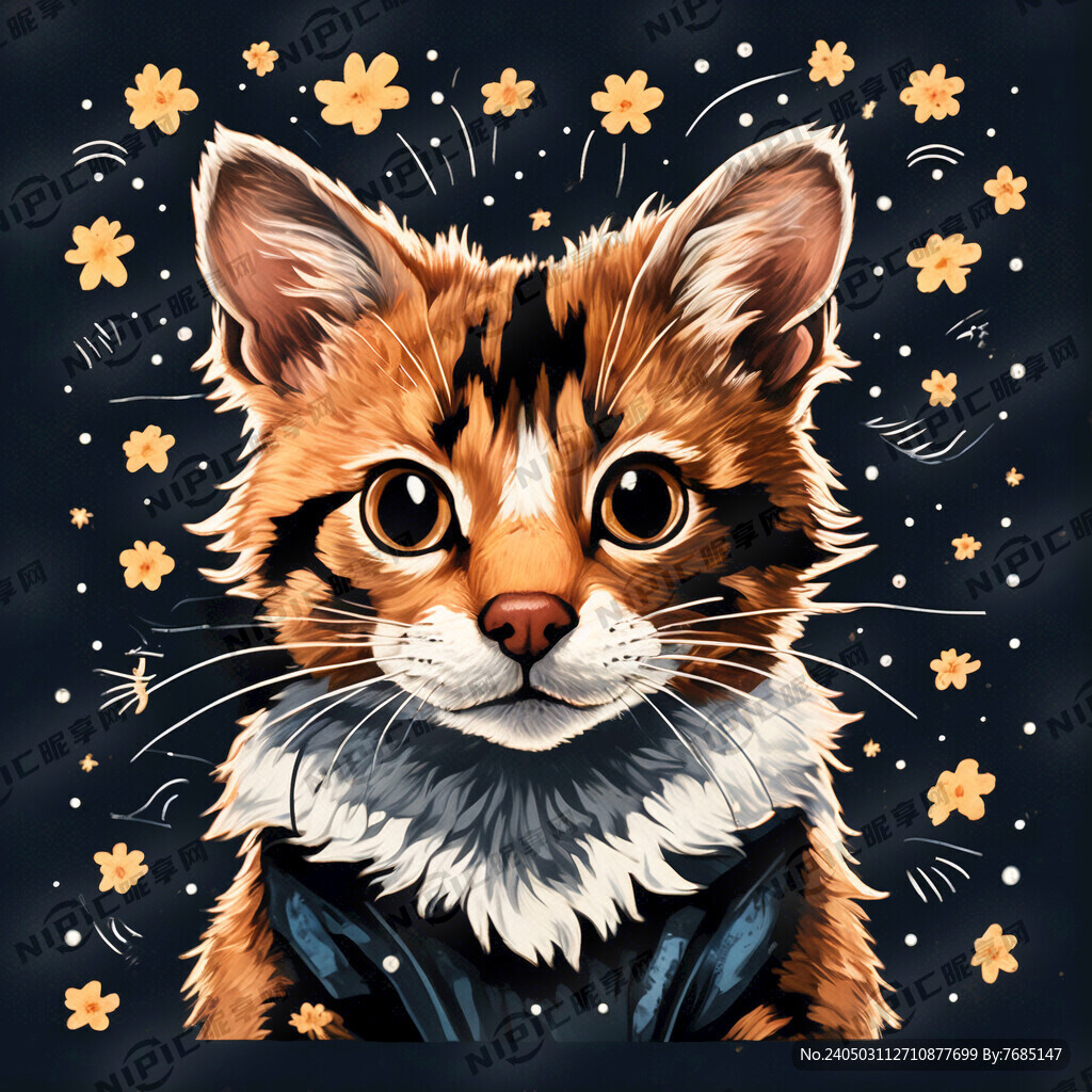 狸花猫 生动 活泼 年轻 形象