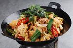干锅小炒菜花