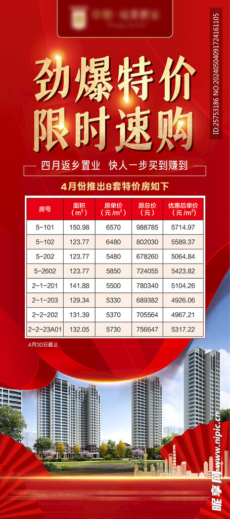 特价房展架