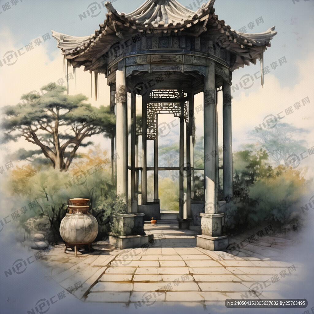 凉皮  古图  亭子