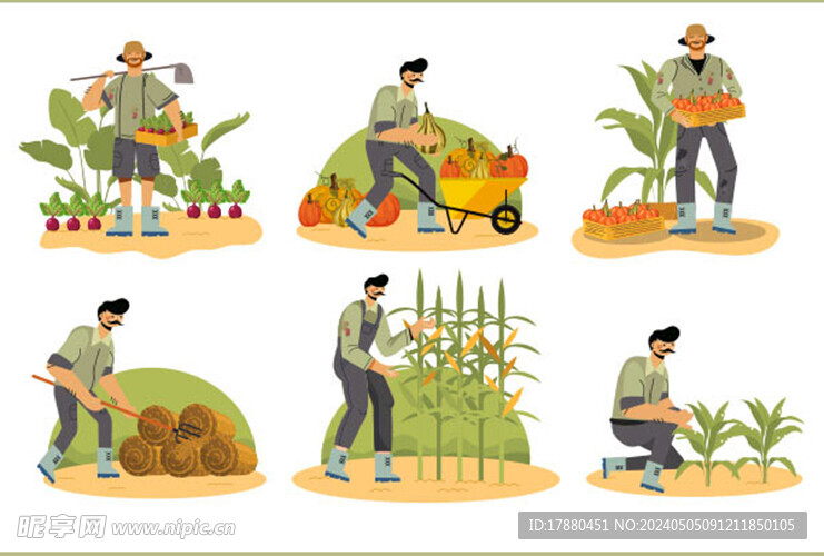 农业主题插画
