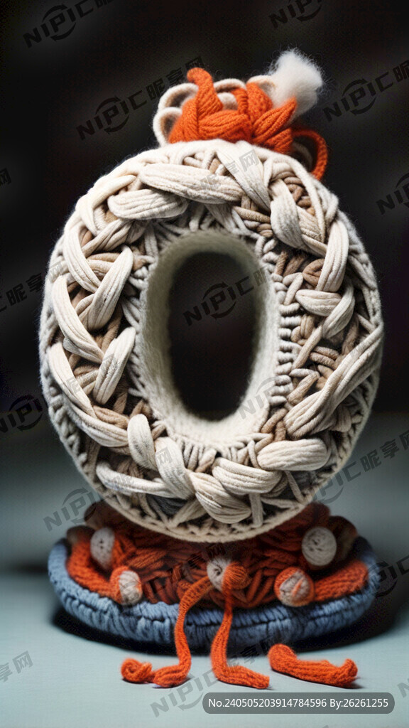 用毛线编织成的汉字融与容