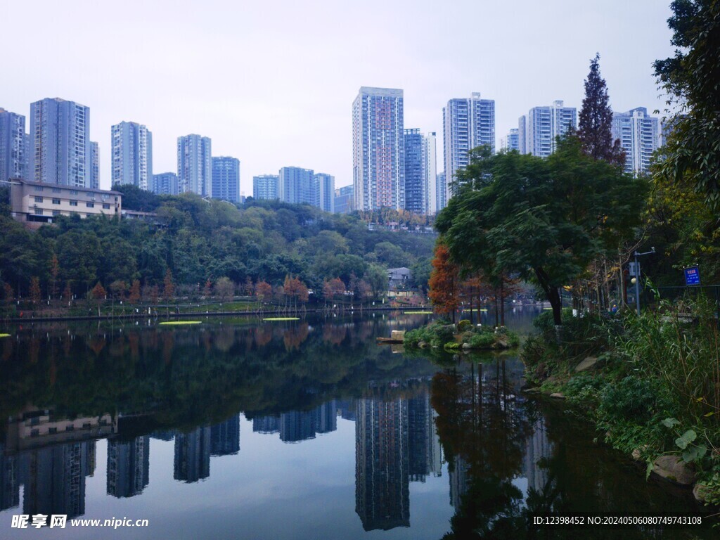 城市湿地湖泊