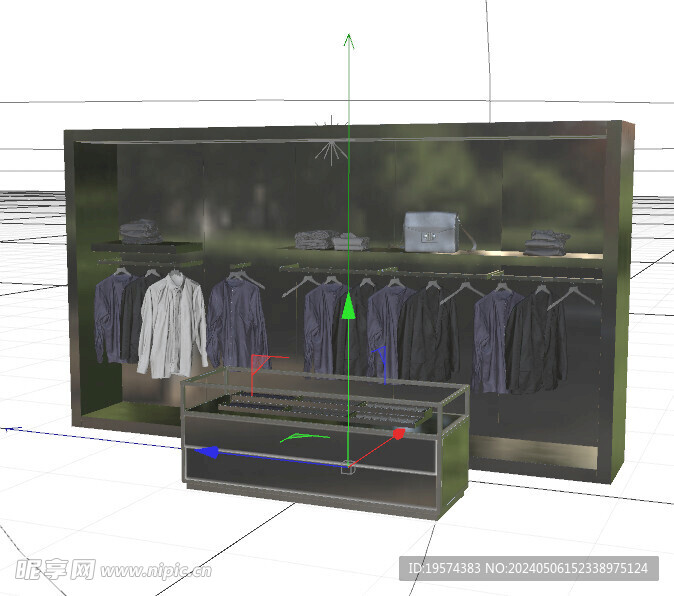 C4D模型 衣柜