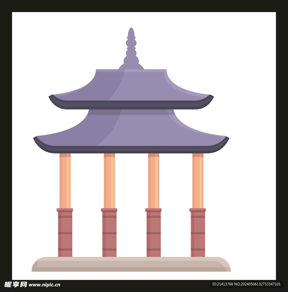 手绘古典建筑
