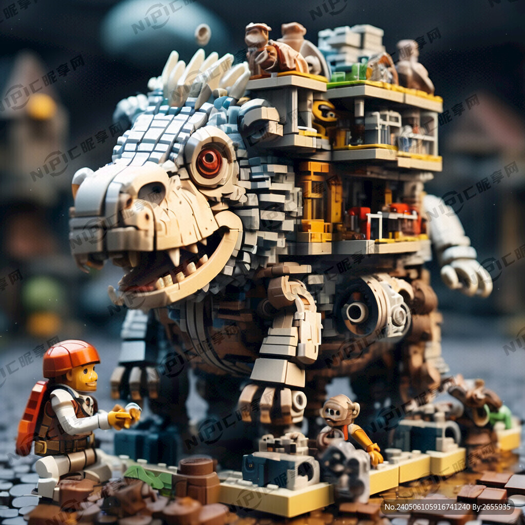 用乐高搭建蒸气朋克版的动物之城