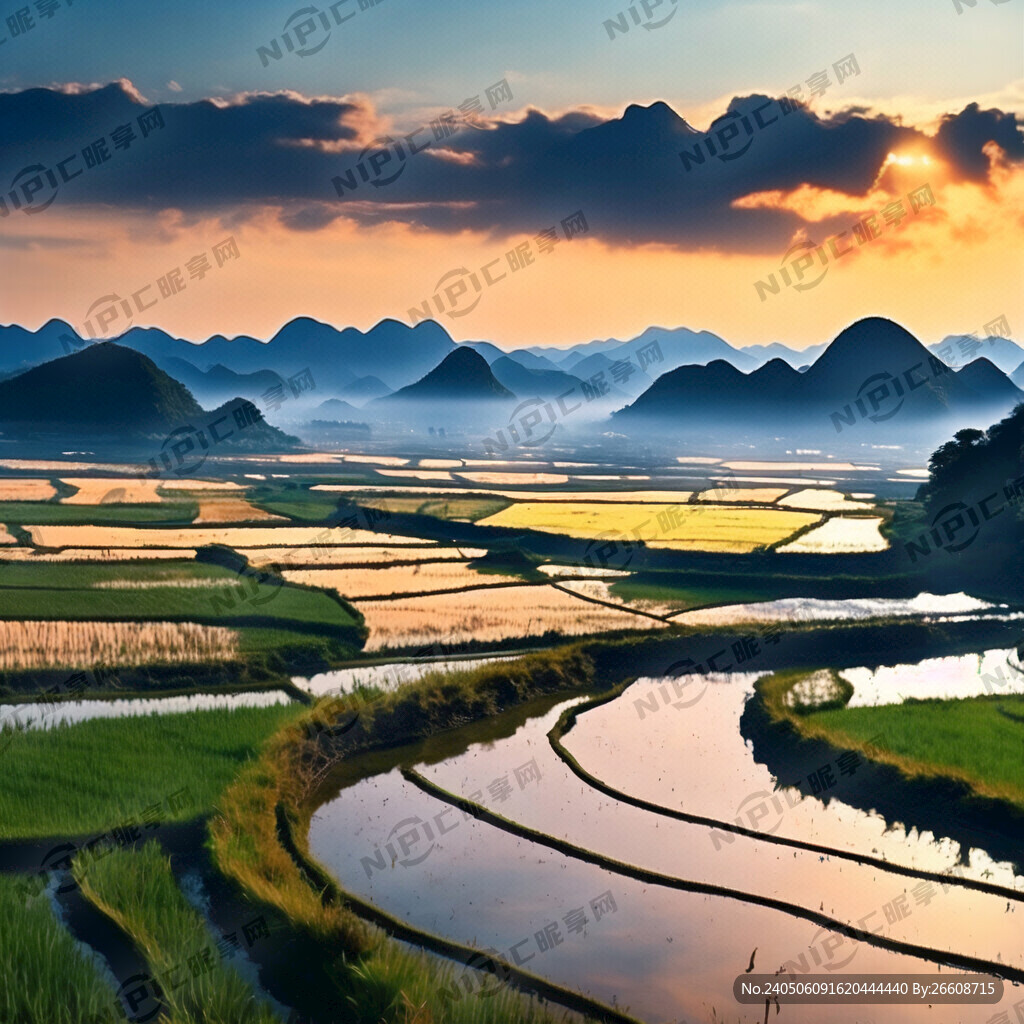 浦北山水稻田