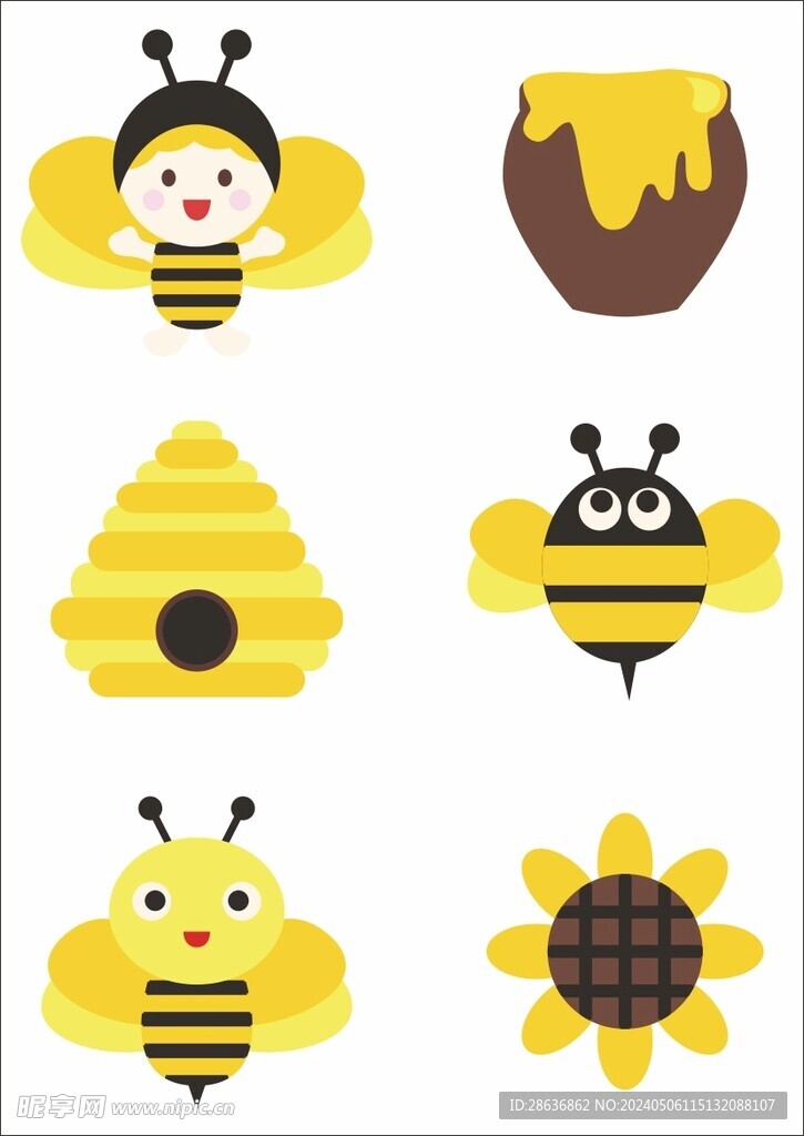卡通可爱小蜜蜂装饰