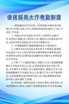 蓝色大气制度牌海报