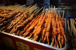 小吃肉串烤肠