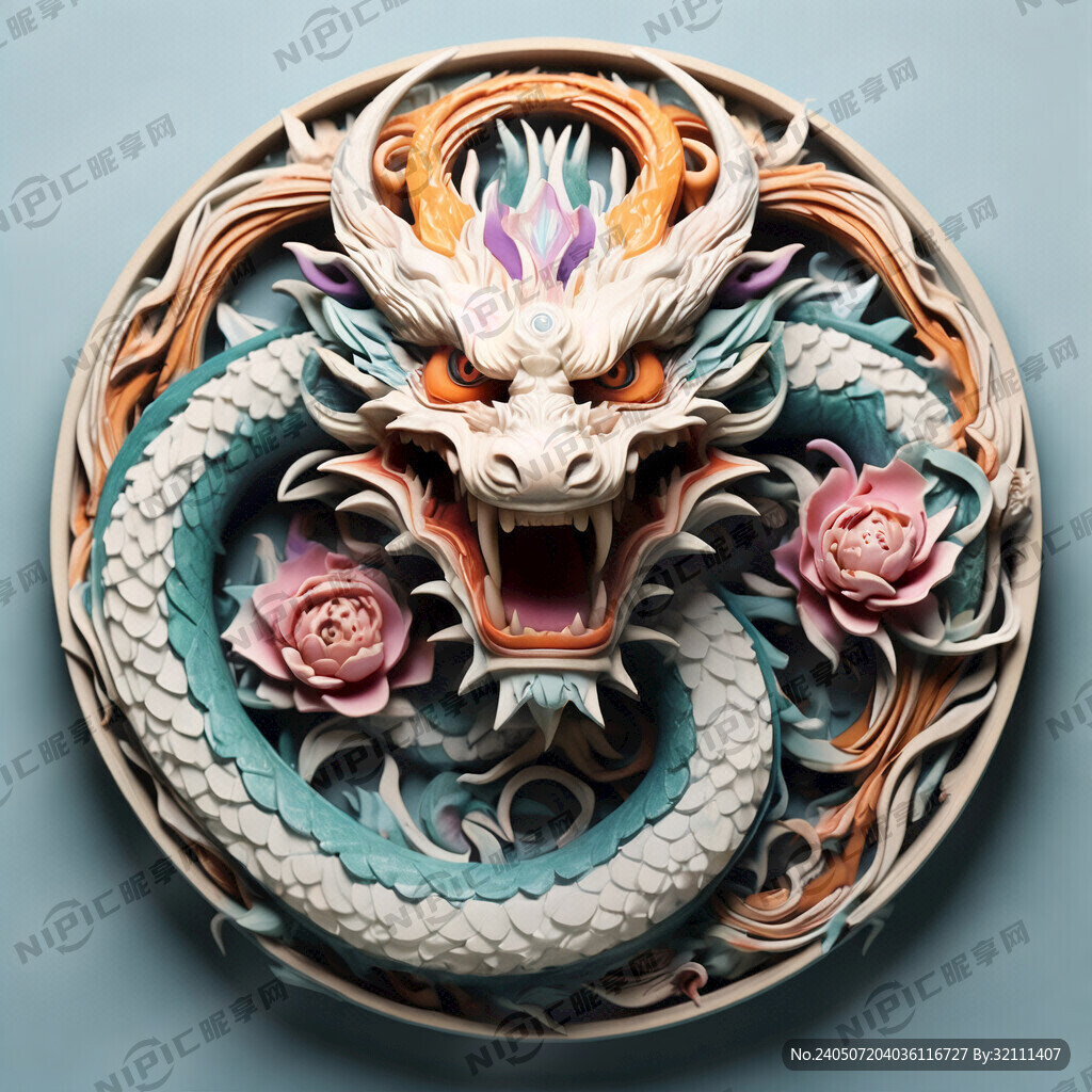围着一个圆形周边缠绕的3D立体