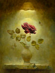 花卉静物油画         