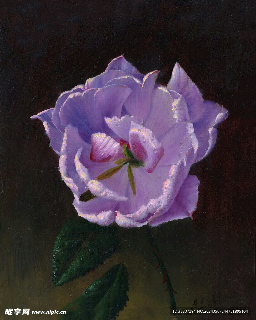 花卉静物油画         