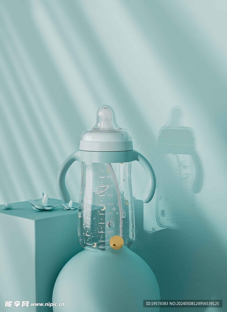 C4D模型 奶瓶