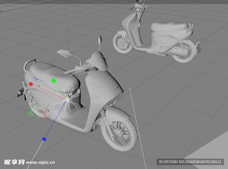 C4D模型 电动车