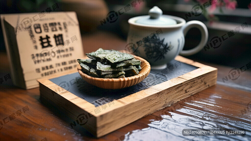 茶干名片 图片上有 采石矶茶干