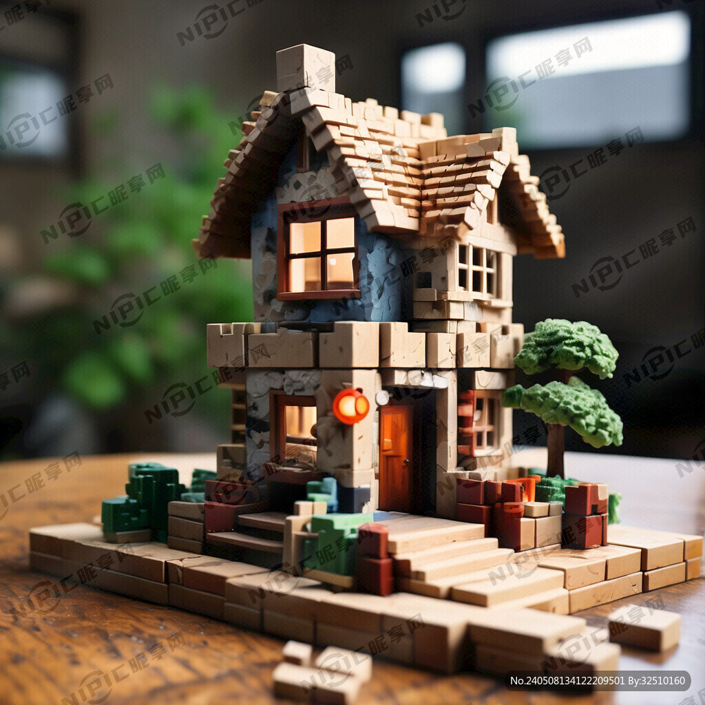 一个像搭积木一样建成的房子
